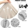 thumbnail image 7 of SCRAWLGOD Hummingbird Flower Print Light Brown Beige Pattern Gaming Chair Cover Set of 4, Rotating Chair Slipcover Covers with Elastic Bottom Computer Reclining Chair Slipcover with Armrest Cover, 7 of 7