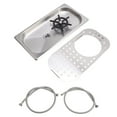 thumbnail image 2 of Countertop Glass Rinser, 304 Stainless Steel Glass Rinser Cup Washer Bar Sink with Glass Rinser Tray Hose for Bar Coffee Shop, 2 of 7
