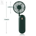thumbnail image 4 of Gustave Portable Stroller Fan Flexible Neck Fan Small Desk Fan with 3 Speeds 360° Rotatable USB Rechargeable Handheld Fan for Stroller, Bike, Treadmill (Pink), 4 of 10