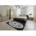 thumbnail image 5 of Ahgly Company Machine Washable Indoor Rectangle Transitional Midnight Gray Area Rugs, 3' x 5', 5 of 7