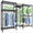 black, variant on EnHomee Heavy Duty Clothes Rack with 5 Hanging Rods & 8 Shelves,Max Load 905 LBS Adjustable Metal Wardrobe Closet Organizer,White