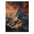 thumbnail image 3 of Designart "Alps Peaks France French wall decor I" France Print on Natural Pine Wood, 3 of 5