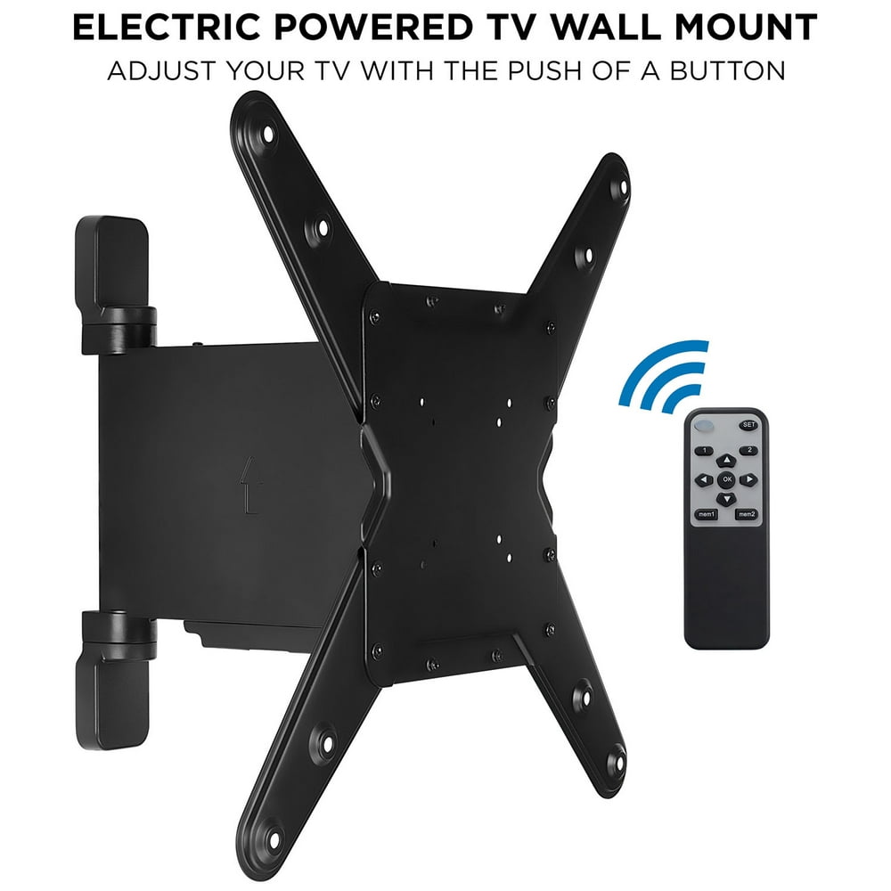 MountIt! Motorized TV Wall Mount Bracket Swivel Articulating Arm