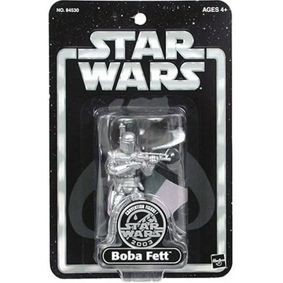 Brian's Toys Star Wars Convention Exclusive Silver Boba Fett with Star Case
