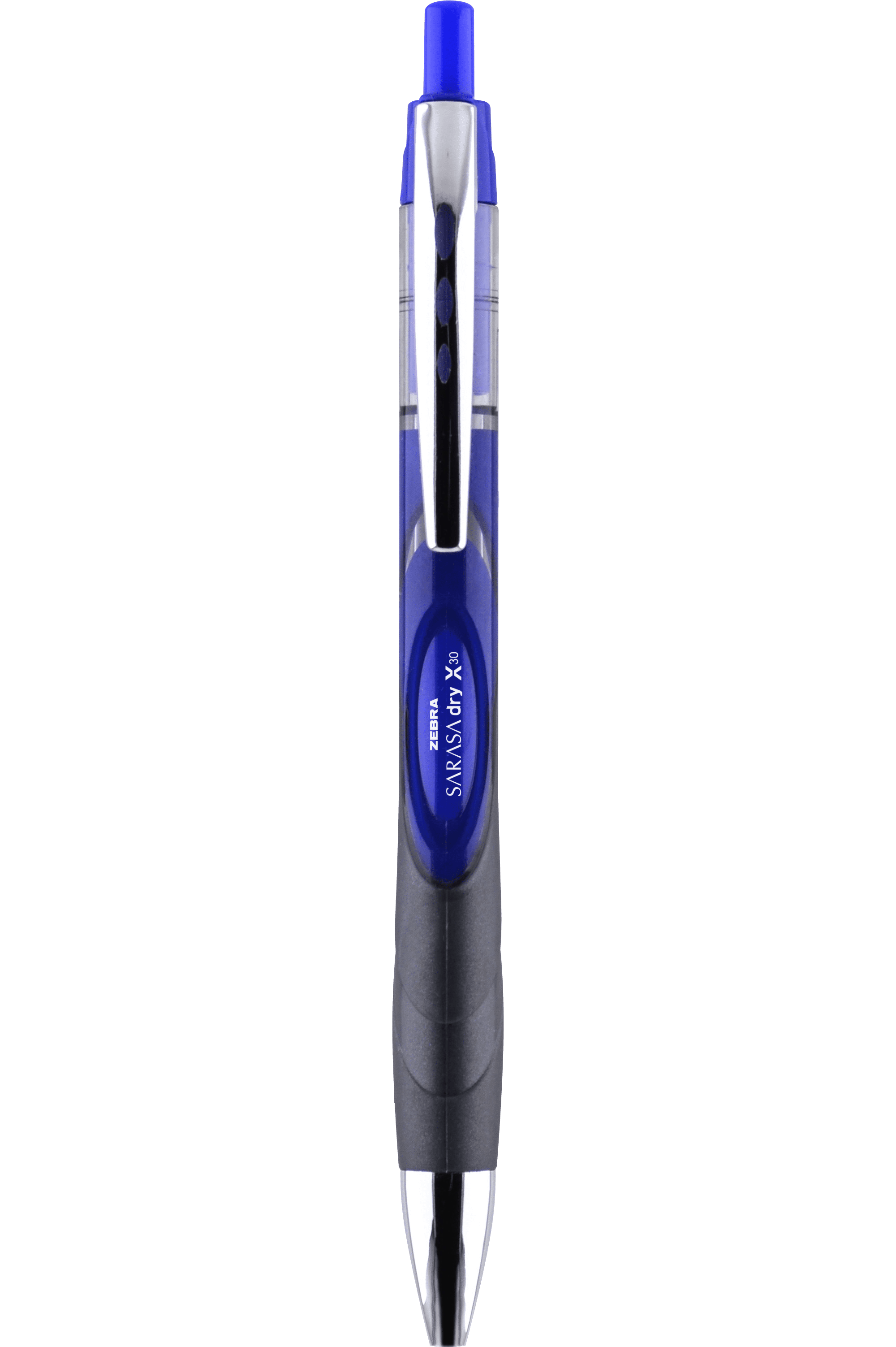 Zebra 47120 Sarasa Dry X30 0.7 mm Blue Ink Retractable Gel Pens (1 Dozen)