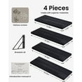 thumbnail image 4 of BAYKA Wall Shelves for Bedroom Decor, Floating Shelves for Wall Storage, Display Mounted Rustic Wood Shelf for Books,Plants,Corner Shelves for Bathroom,Kitchen,Living Room(Set of 4), 4 of 12