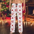 thumbnail image 1 of Mens Christmas Casual Pants Pajama Pants With Drawstring And Pockets Christmas Pink 2XL, 1 of 5
