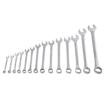 SUNEX 14 Piece SAE Raised Panel Combination Wrench Set