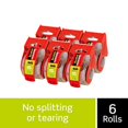thumbnail image 2 of Scotch 1.5" Core Packing Tape with Dispenser, 6 Rolls, 2 of 3