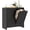 Black, variant on kleankin Tilt-Out Laundry Storage Cabinet with 2-Compartment Hampers, White