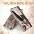 thumbnail image 2 of Feather Pen, Optional Colors Fountain Pen, Classical For Families Friends Teachers, 2 of 8