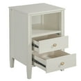 thumbnail image 5 of Comfort Pointe Winsley 2-drawer Antique White Painted Wood Storage Nightstand, 5 of 13