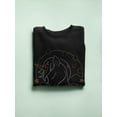 thumbnail image 3 of Star Constelation Unicorn Sweatshirt Women -Image by Shutterstock, Female XX-Large, 3 of 4