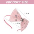 thumbnail image 2 of diademas con lazo para niñas, diademas para niños pequeños, lazos para el pelo de cinta de 5 pulgadas para niñas grandes, diadema de moda vívida con textura envuelta, 2 of 6
