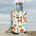 thumbnail image 4 of Wukai Animal Cartoon Style Elastic Luggage Cover: Personalized Protection for Your Suitcase - Fits 19~29-inch, Washable & Durable Travel Companion-Small, 4 of 8