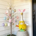 thumbnail image 5 of HJuyYuah Porch Goose Costume, Easter Bunny Decoration 17 " Outfit Set with Dress and Hat, Outdoor Holiday Decor, Easter Decorations for the Home (No Goose), 5 of 7