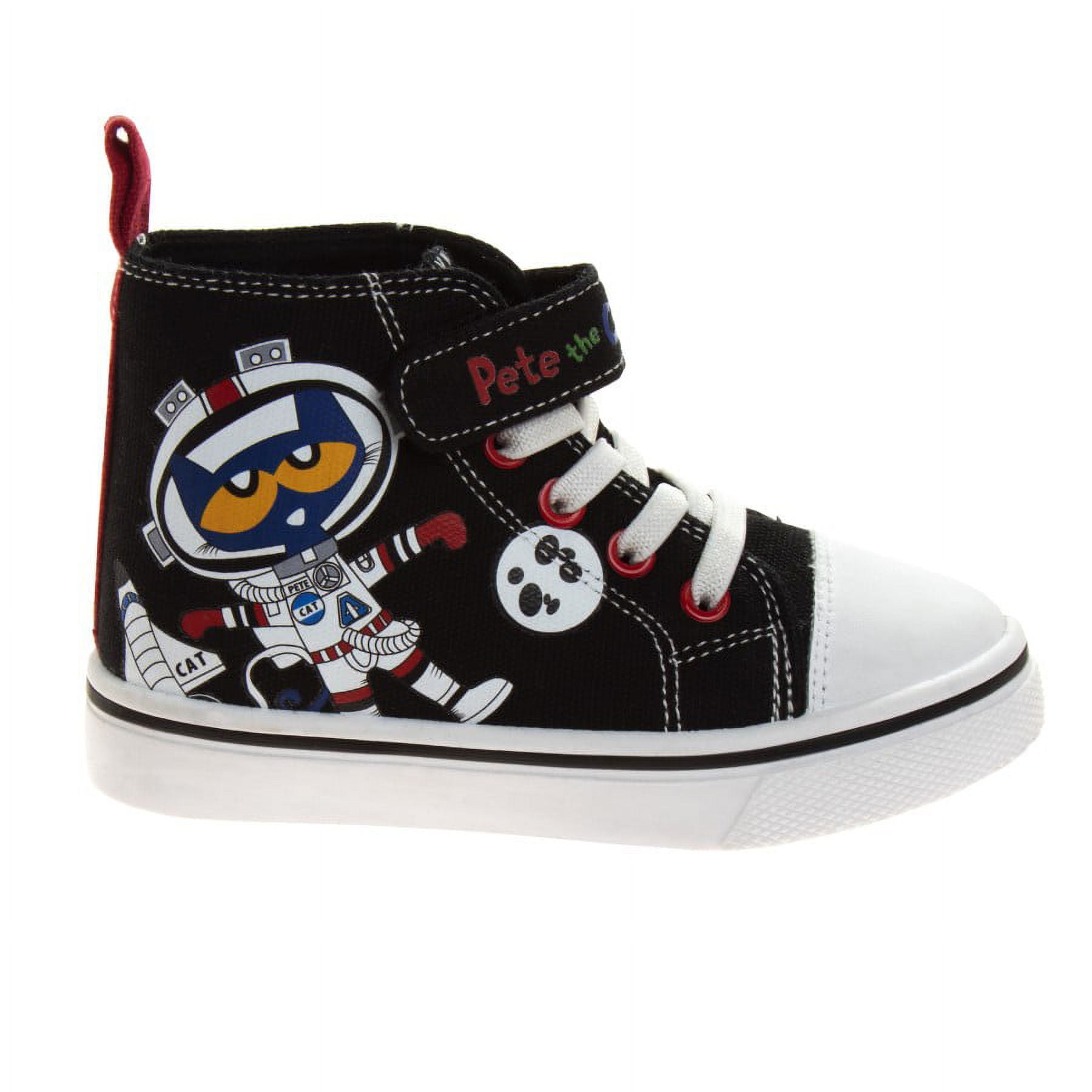 Pete the Cat Sneakers (Toddler) - Black, 8