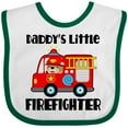thumbnail image 3 of Inktastic Daddys Little Firefighter Boys or Girls Baby Bib, 3 of 4