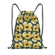 thumbnail image 1 of Fotbe Sunflowers Bolsa Mochila con Cordón Estampada, Bolsa de Gimnasio Deportiva, Bolsa Cinch, Bolsa con Cordón para Hombres y Mujeres-Small, 1 of 6