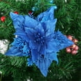thumbnail image 2 of Visland 5Pcs 7 inch Artificial Christmas Flower Multi-layer Leaves No Odor Plastic Beautiful Garlands Simulation Flower for Office, 2 of 2