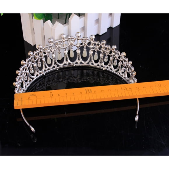 BRIGHTFUFU Bridal Hair Accessories with Silver Alloy and Rhinestone 1Pcs