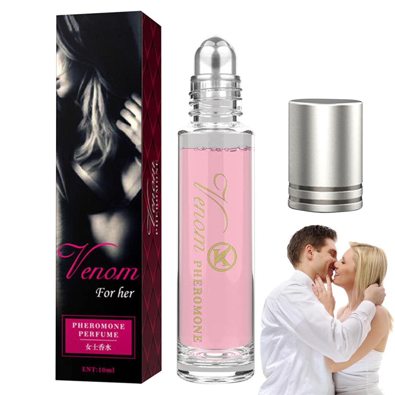 Pheromone Perfume Women, Roll-on Pheromone Infused Essential Oil Perfume  Cologne For Unisex, 10ml Body Perfume Oil,concentrate (pink)