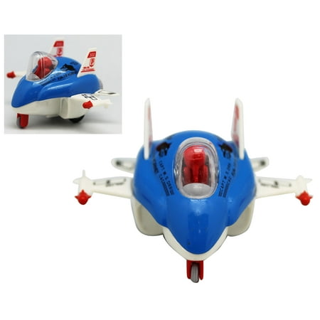 White Blue and Red F/A-18 Hornet Kids Fighter Jet