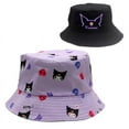 Sanrios Hello Kitty Double-Sided Bucket Hat Kuromi My Melody Cartoon ...