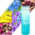 thumbnail image 3 of Botella de agua Soidarity de vidrio 400ML para deporte color blanco amarillo azul rosa, 3 of 6