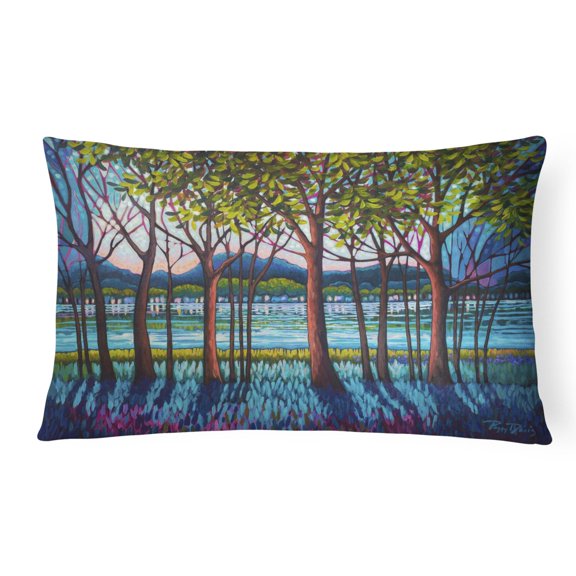 Carolines Treasures PPD3022PW1216 Tanzanite River Canvas Fabric Decorative Pillow, 12H x16W, multicolor