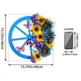 thumbnail image 3 of Xihbxyly Corona de Girasol Azul, Diseño Floral Artesanal, Fácil Instalación, Decoración Versátil para Puertas, Bodas, Fiestas, Festivales, Ideal Como Regalo para Seres Queridos, Juego de 1 Pieza., 3 of 7