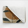 thumbnail image 6 of Boho Orange Mid Century Throws Blankets Beige Modern Abstract Throw Blankets Minimalist Sun Leaves Geometric Aesthetic Soft Warm Bed Bedding Women Blanket for Couch Bedroom Sofa Bed 30"x40", 6 of 6