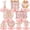 80th-rose Gold Pink, variant on 9 Pcs 80th Birthday Decoration for Women Happy 80th Birthday Table Honeycomb Decorations Rose Gold Pink Centerpieces Tables Toppers1946 Decor Cheers to 80 Years Old Birthday Party Favors