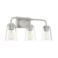 thumbnail image 5 of Trade Winds Lighting 3-Light Bathroom Vanity Light In Brushed Nickel, 5 of 7