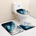 thumbnail image 1 of ABPHQTO Power Sea Juego de alfombras de baño de 3 piezas Alfombra de baño Alfombra de contorno y tapa de inodoro ABPHQTO Cont-CHAPPLE-39093, 1 of 2