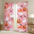 thumbnail image 5 of Manfei Halloween Curtains and Drapes (42x63) for Teens, Spooky Bat Print Blackout Curtains for Bedroom, Funny Pumpkin Curtains for Living Room, Window Treatments Room Decorative, 5 of 6