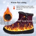 thumbnail image 3 of Women Winter Snow Boots, Warm Fur Lined Ankle Short Boots with Zipper, Outdoor Comfortable Non-Slip Waterproof Booties, 3 of 7