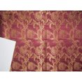 thumbnail image 4 of Silk Brocade fabric Burgundy x metallic gold color 44" wide BRO714[3], 4 of 4
