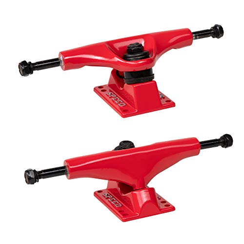 Speed 102mm 4" Aluminum Skateboard Trucks (Red)