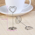 thumbnail image 4 of EeaseMX PIXNOR - 10 pinzas para sujetar notas en forma de corazón para recuerdos de boda (plateadas), 4 of 7