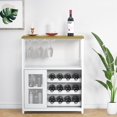 thumbnail image 2 of 36" Bar Cabinet with Adjustable Shelves, Removable Wine Rack, Waterproof Panels, and Adjustable Feet, 2 of 6