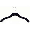 thumbnail image 4 of The Great American Hanger Company Black Wavy Top Hanger with Notches (Box of 100), 4 of 4