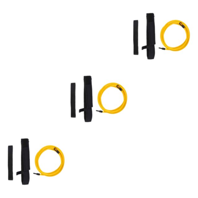 Guardoinrt Adjustable Swim Training Belt Key To Unlocking Swimming Potential Comfortable yellow-4meters 3Set