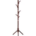thumbnail image 1 of PEKJI Wood Coat Rack With 8 Hooks Standing Clothes Rack Portable Garment Rack \u200espace Saving Coat Hanger Easy Assembly, 1 of 7