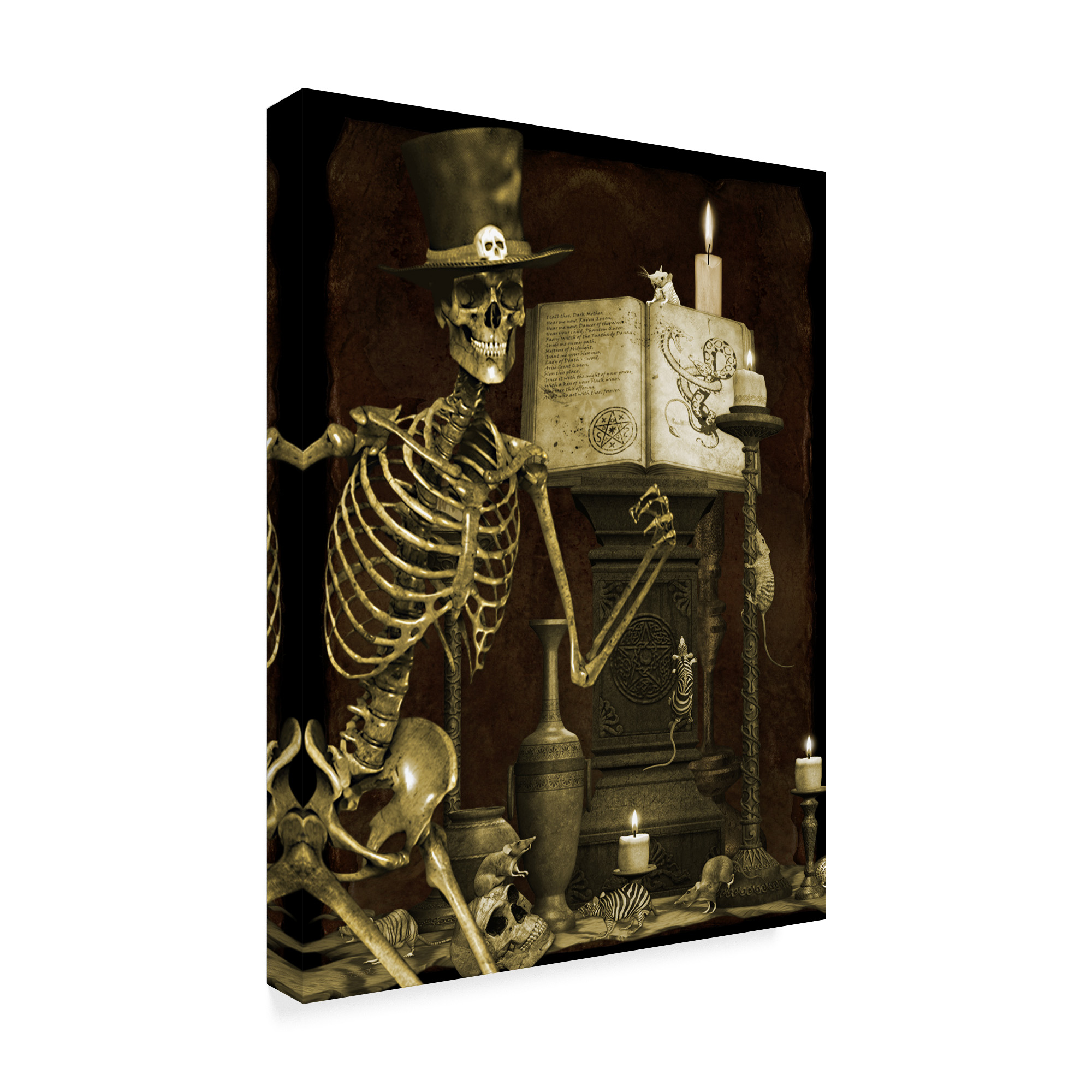 Trademark Fine Art 'Halloween Graveyard 4' Canvas Art by Jean Plout