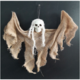 thumbnail image 4 of Halloween Skull Hanging Ghost Ornaments 13.8in Tattered Cloth Spooky Pendant Props ,Indoor Outdoor Ghost House Seasonal Decor Multi‑color Options, 4 of 5