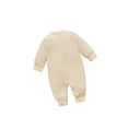 thumbnail image 2 of Qiylii Newborn Long Sleeve Bodysuit Single-breasted Button Round Neck Romper, 2 of 7
