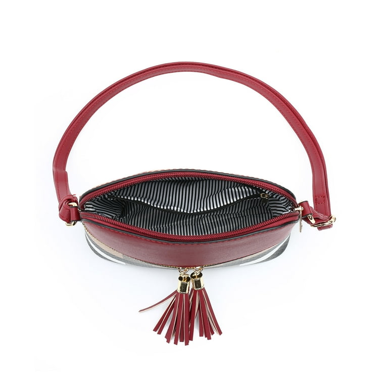 XB Womens Plaid Bucket Bag Crossbody Handbag Messenger Bag XB Womens Plaid Bucket Bag Crossbody Handbag Messenger Bag