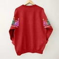 thumbnail image 3 of Uootdi Christmas Long Sleeve for Gift Women Matching Christmas Sweater for Family Christmas Cat Merry Christmas Xmas Tree Chris tmas Lights Sets, 3 of 4