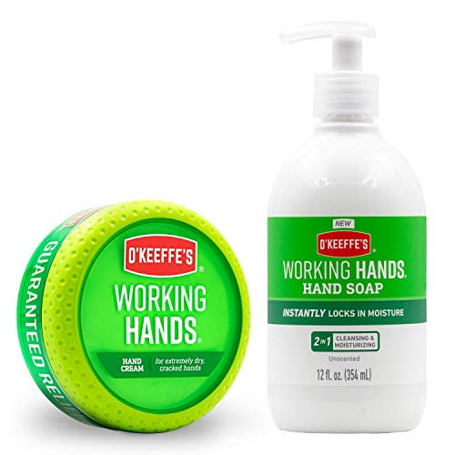 O'Keeffe's Working Hands Hand Cream, 3.4 Ounce Jar and Working Hands